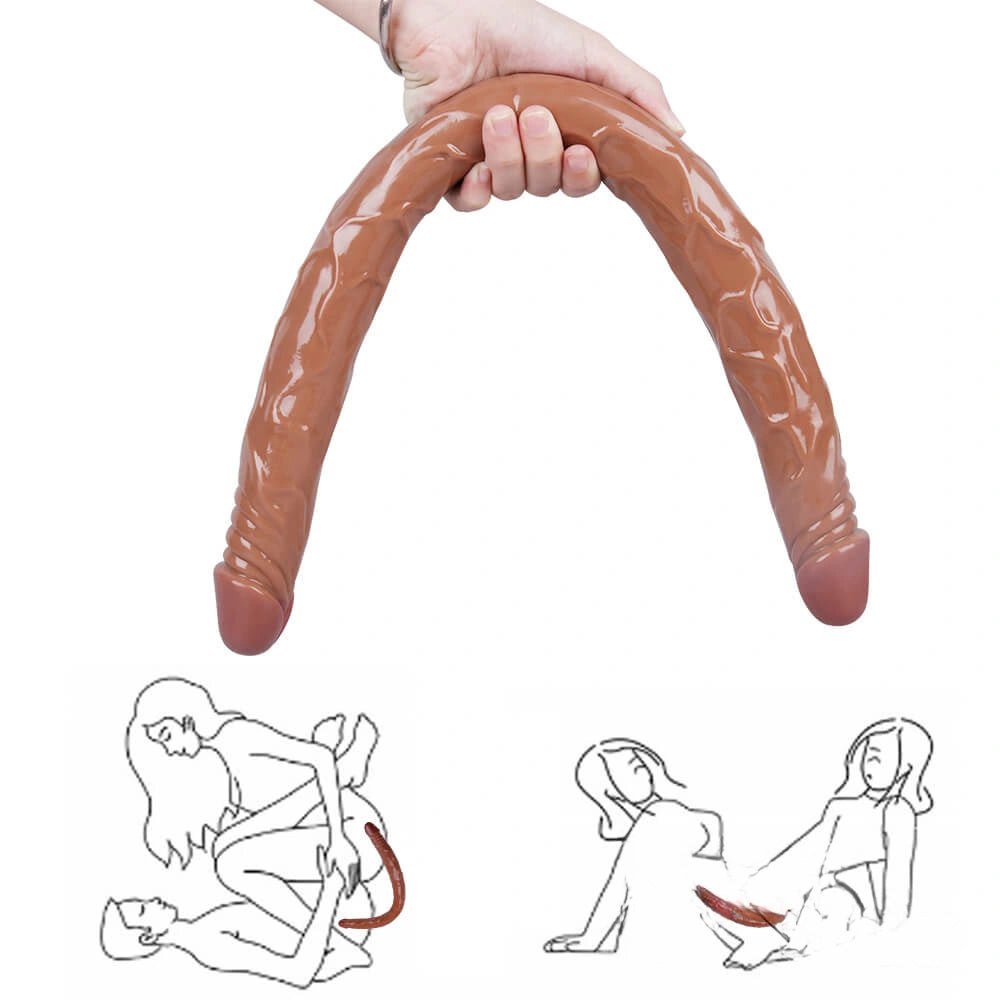 Realistic double ended pvc dildo, photo 7