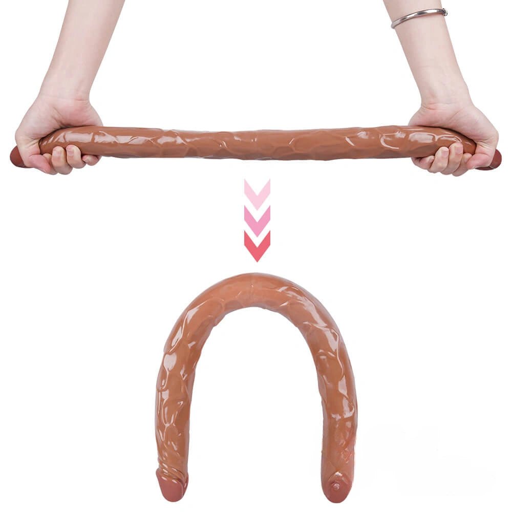 Realistic double ended pvc dildo, photo 8