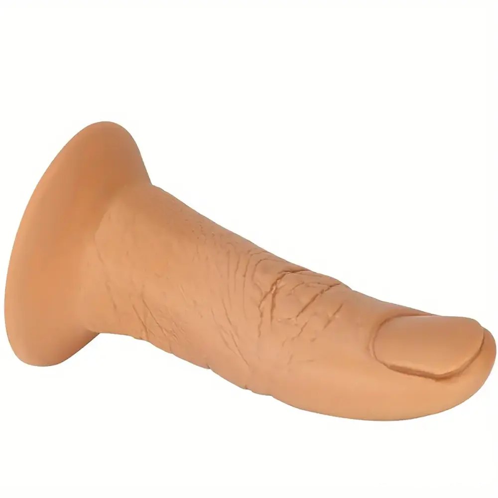 Flesh tone realistic finger shaped silicone dildo, photo 2