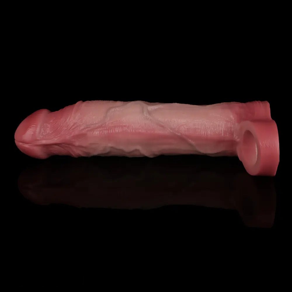 Flesh realistic hollow cock sleeve, photo 11