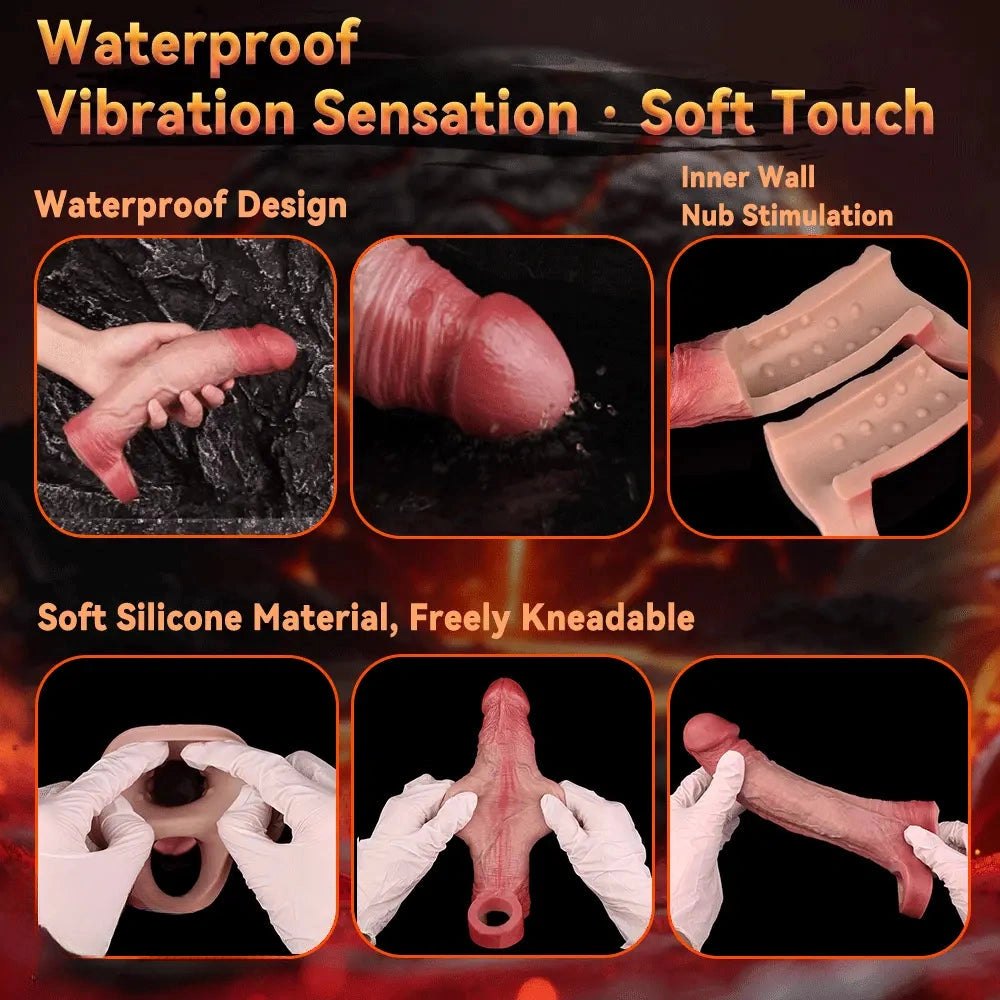 Flesh realistic hollow cock sleeve, photo 8