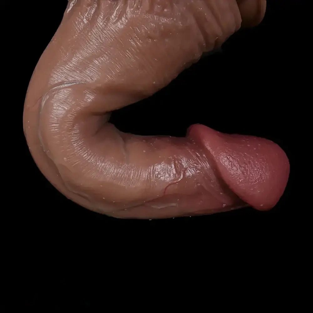 Flesh tone realistic silicone dildo, photo 7