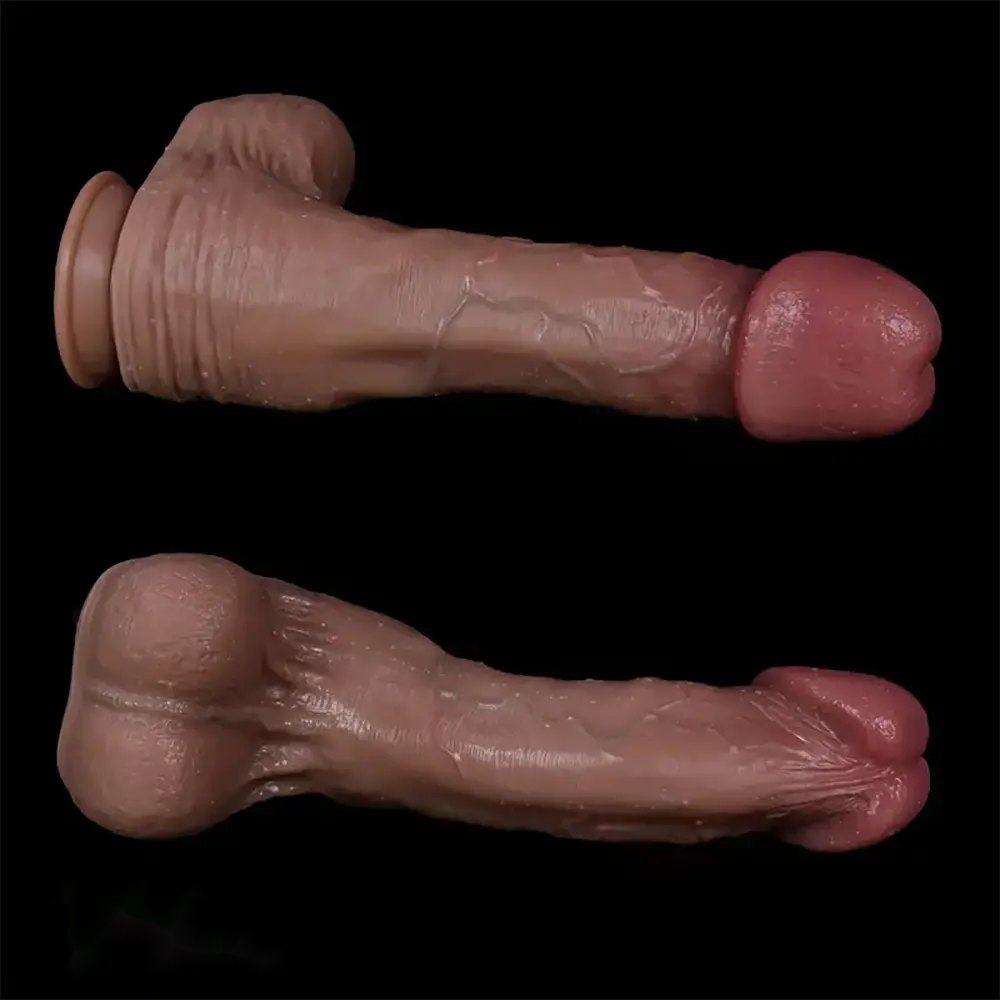 Flesh tone realistic silicone dildo, photo 8