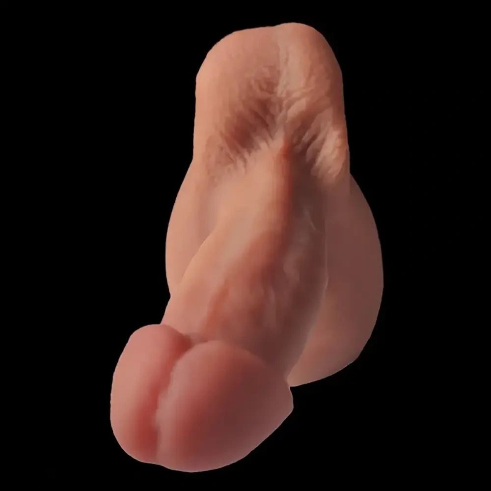 Flesh-tone realistic silicone dildo, photo 4