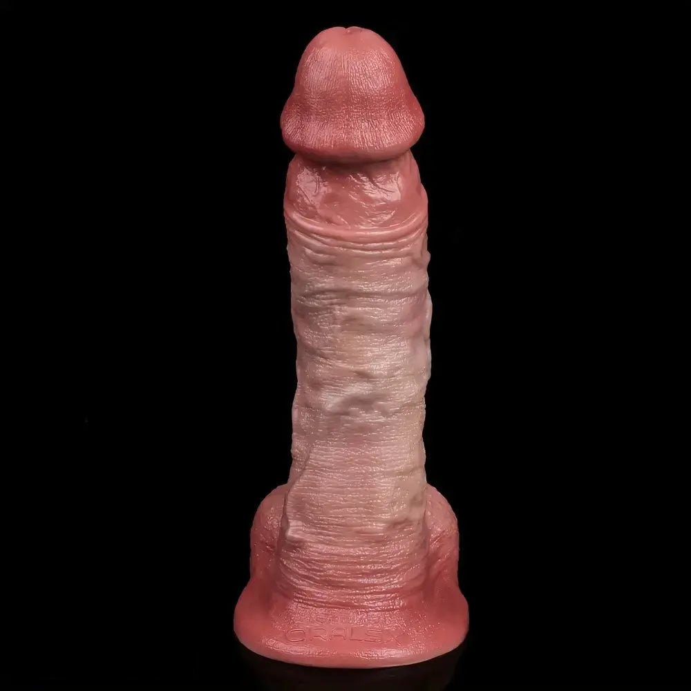Realistic light beige silicone lifelike dildo, photo 2