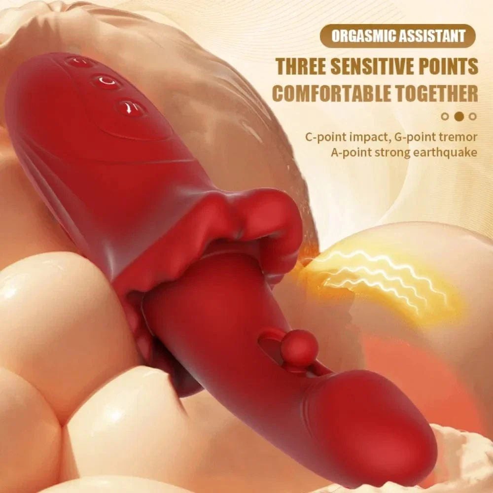 Realistic lip-shaped G-spot vibrator, photo 2