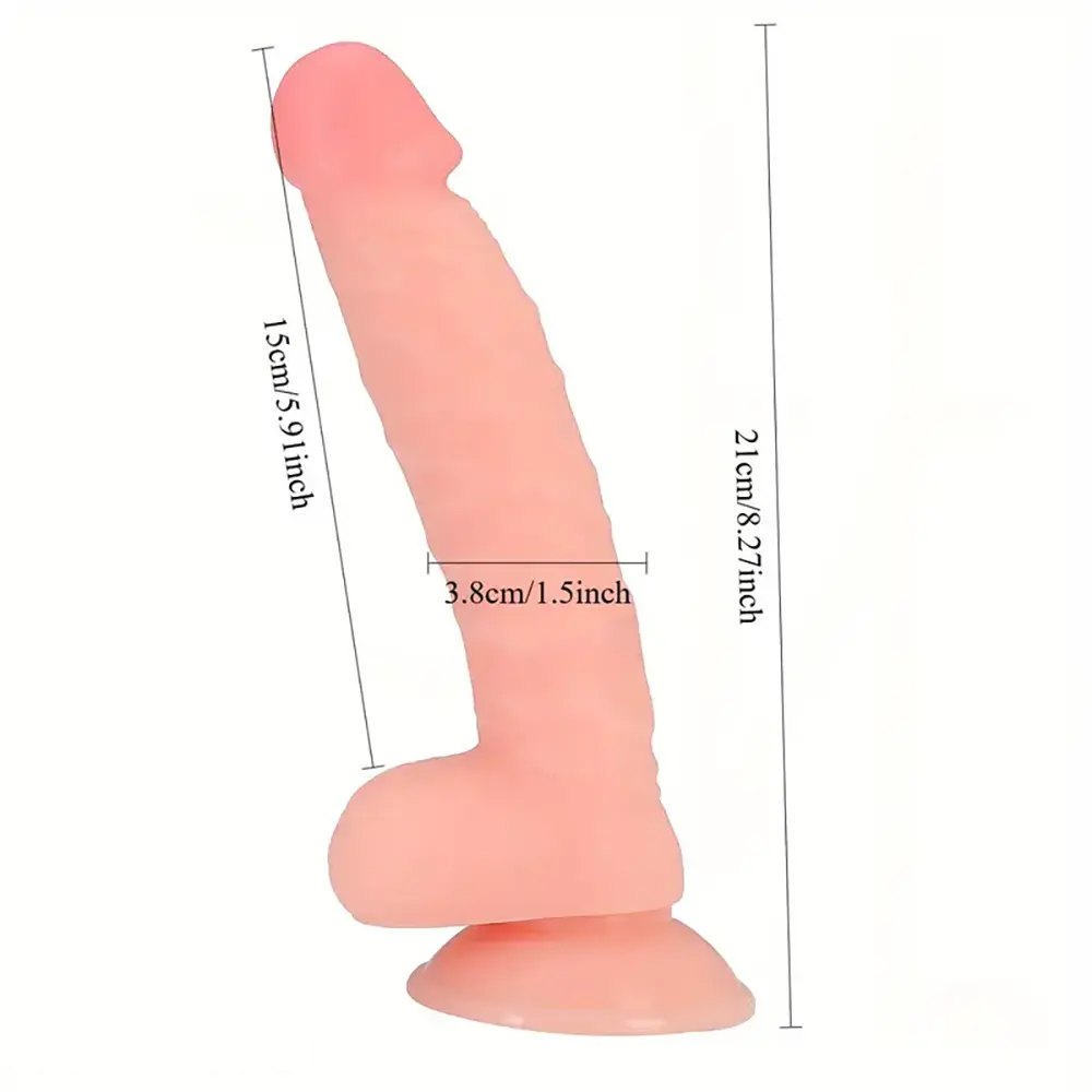 Flesh realistic manual dildo