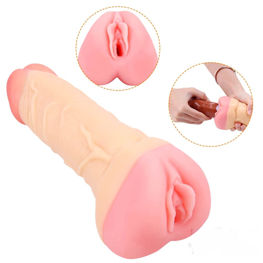 Flesh tone pocket pussy masturbator, photo 1