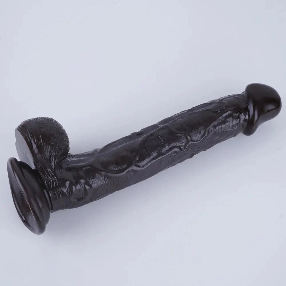 Realistic pvc dildo with suction cup base, photo 11