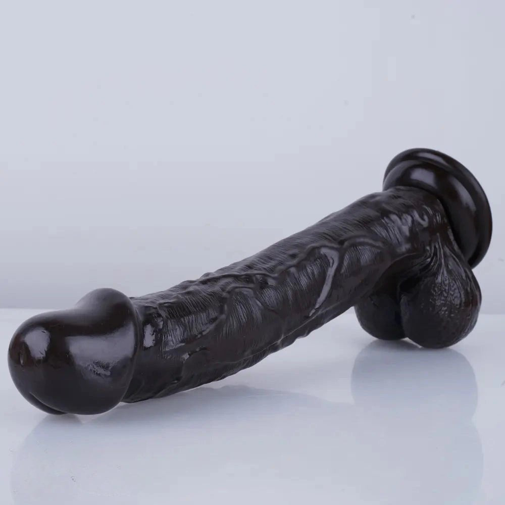 Realistic pvc dildo with suction cup base, photo 12