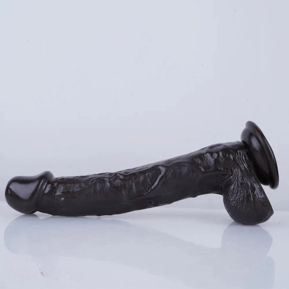 Realistic pvc dildo with suction cup base, photo 13