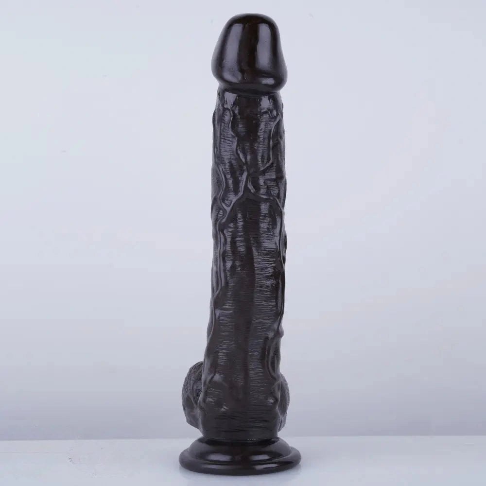 Realistic pvc dildo with suction cup base, photo 14