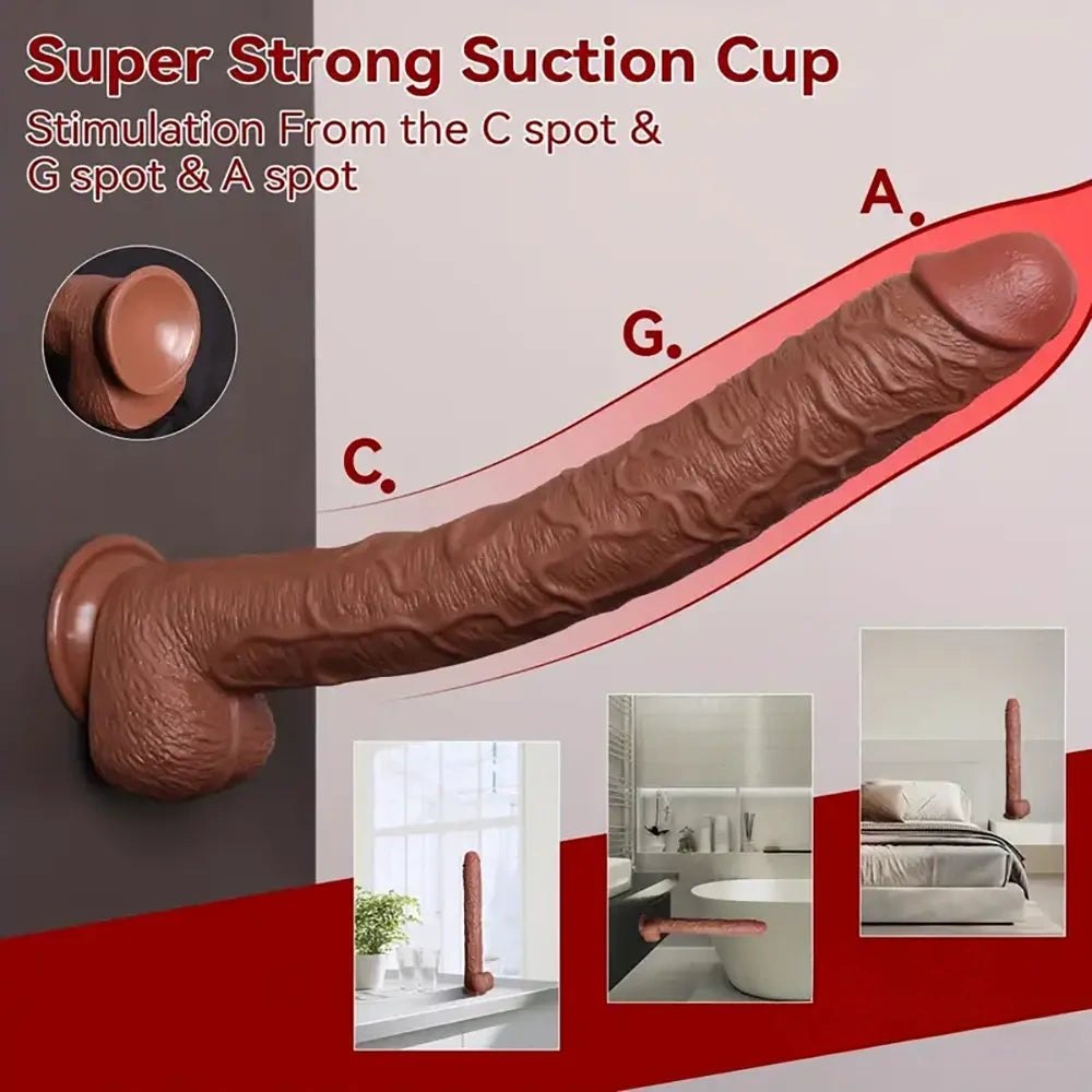 Flesh tone realistic pvc dildo, photo 4
