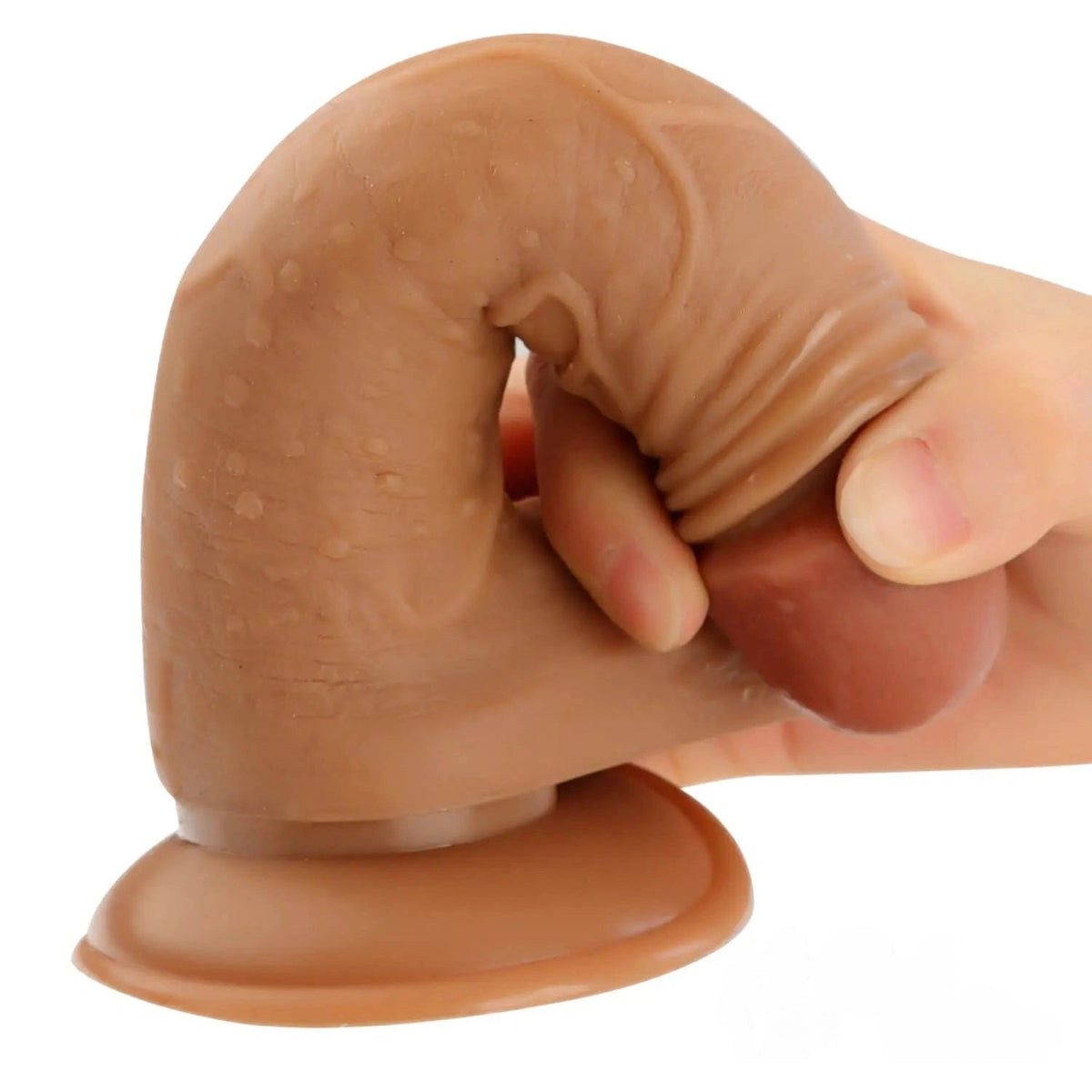 Flesh realistic pvc suction cup dildo, photo 5