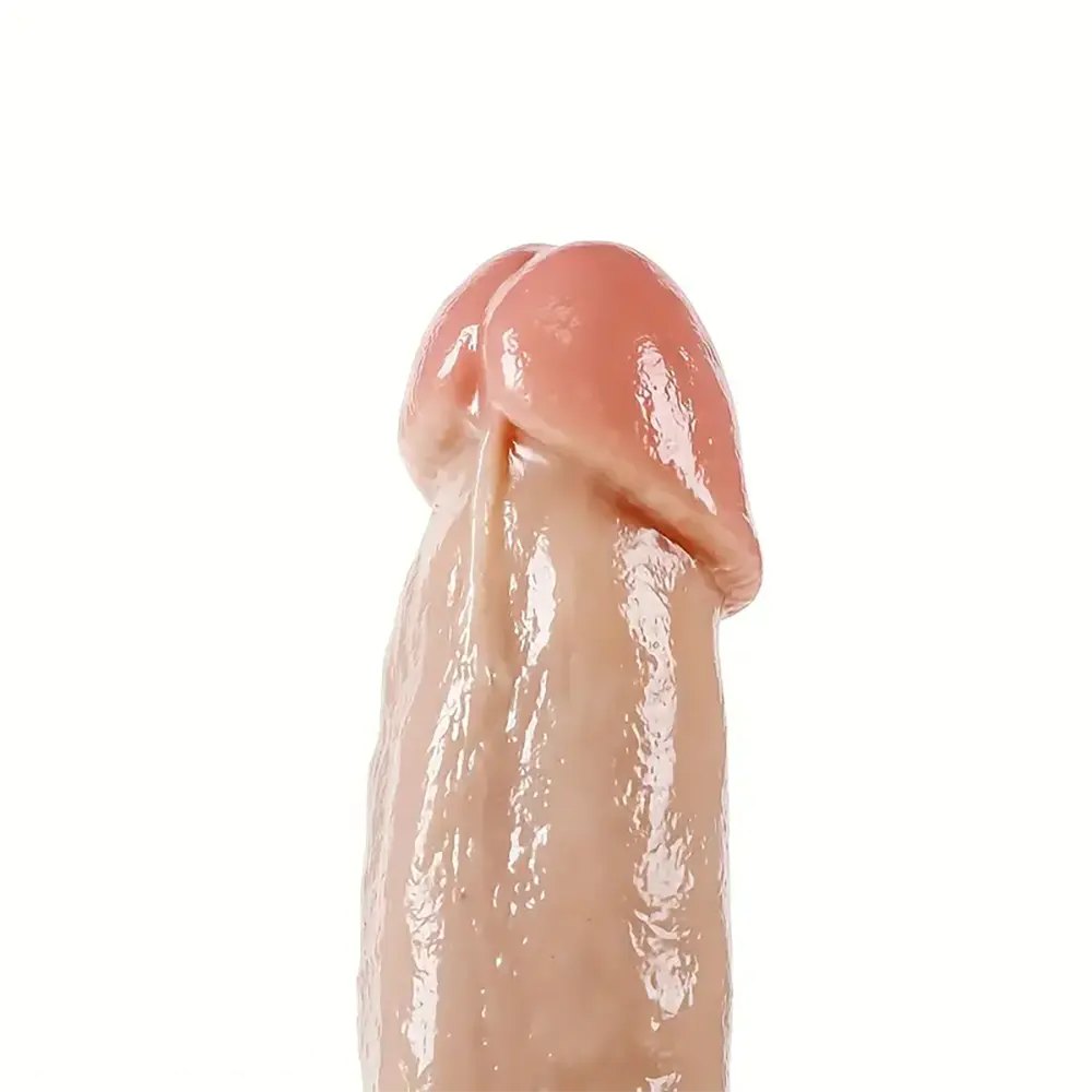 Flesh tone realistic pvc dildo, photo 9