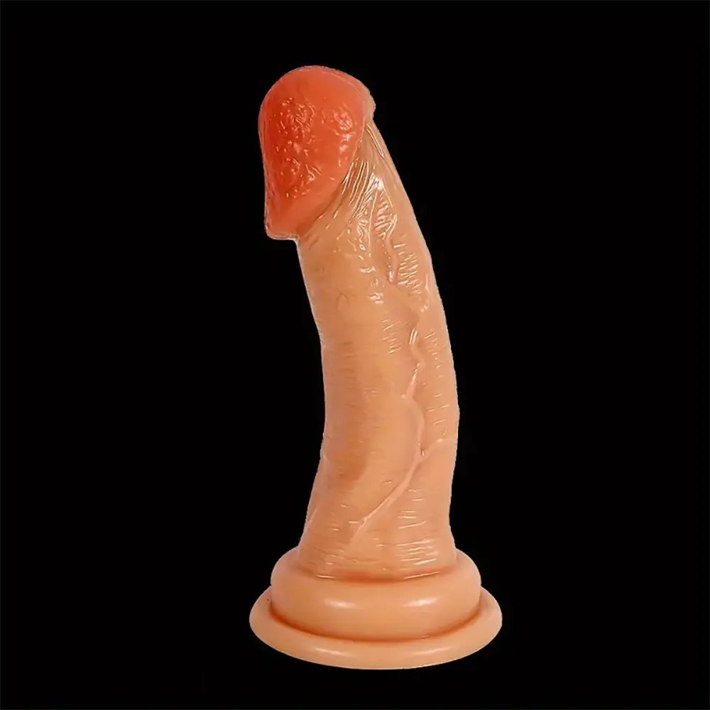 Flesh tone realistic pvc dildo, photo 2