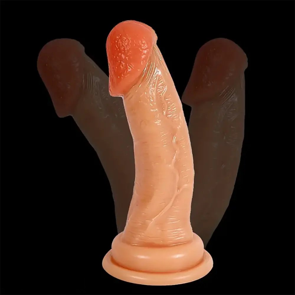 Flesh tone realistic pvc dildo, photo 5