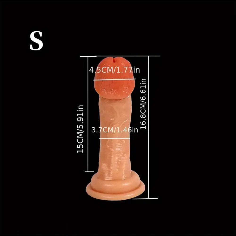 Flesh tone realistic pvc dildo, photo 6