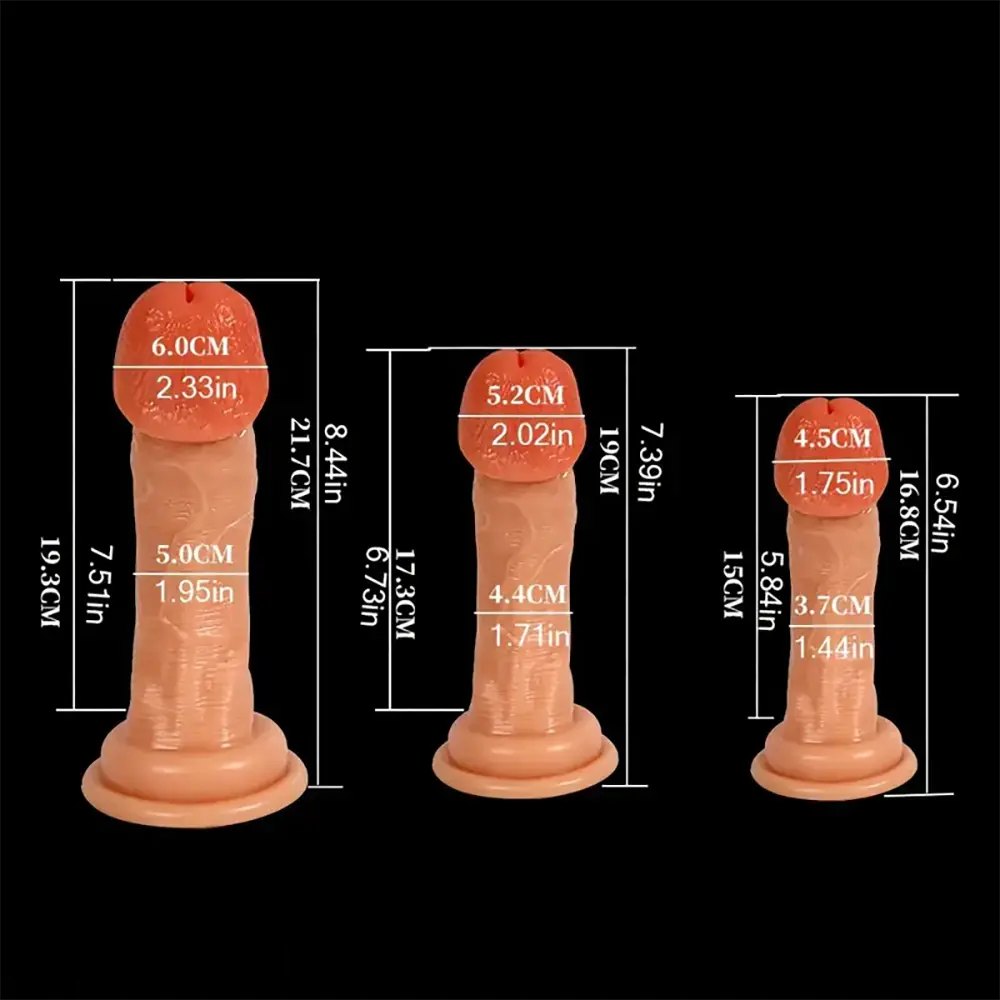 Flesh tone realistic pvc dildo, photo 7