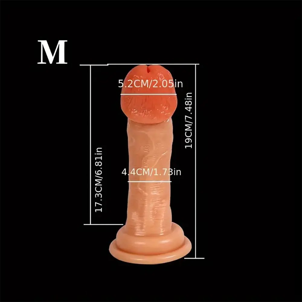 Flesh tone realistic pvc dildo, photo 8