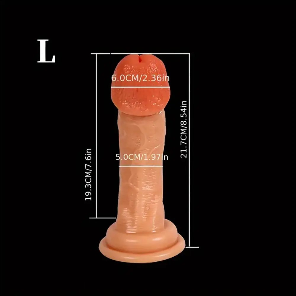 Flesh tone realistic pvc dildo, photo 9