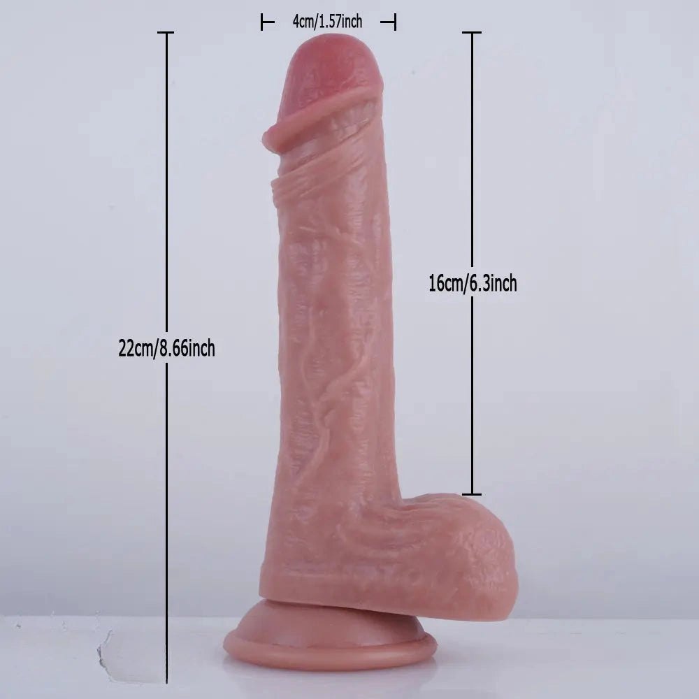Flesh realistic pvc dildo, photo 8