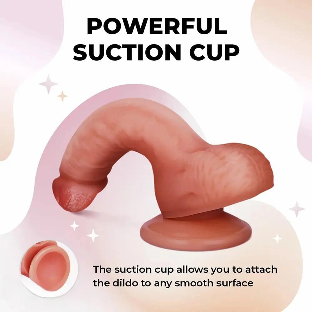 Realistic pvc suction cup dildo, photo 3