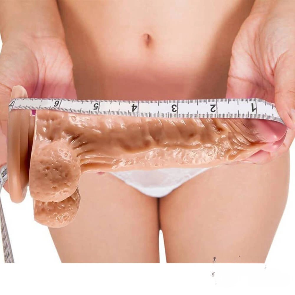 Tan tone realistic PVC suction cup dildo, photo 2