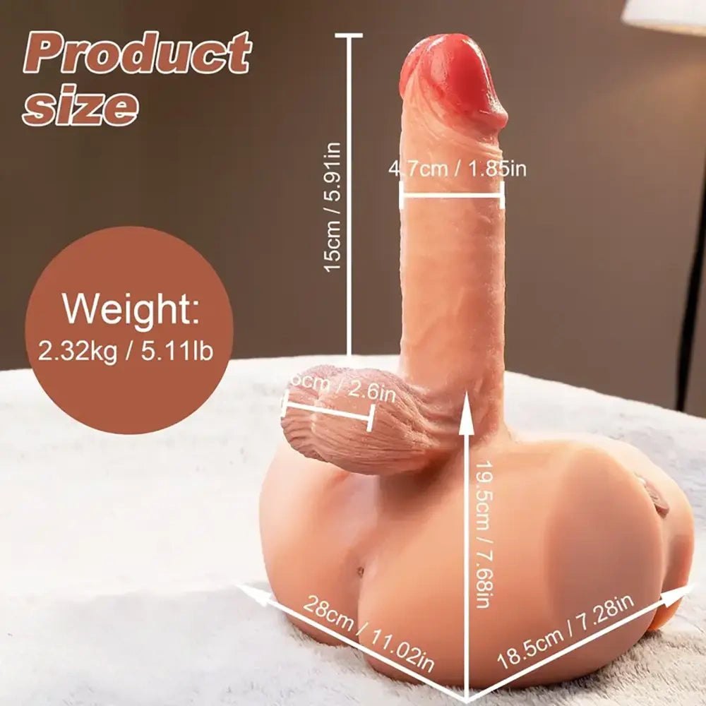 Flesh tone silicone torso masturbator, photo 6