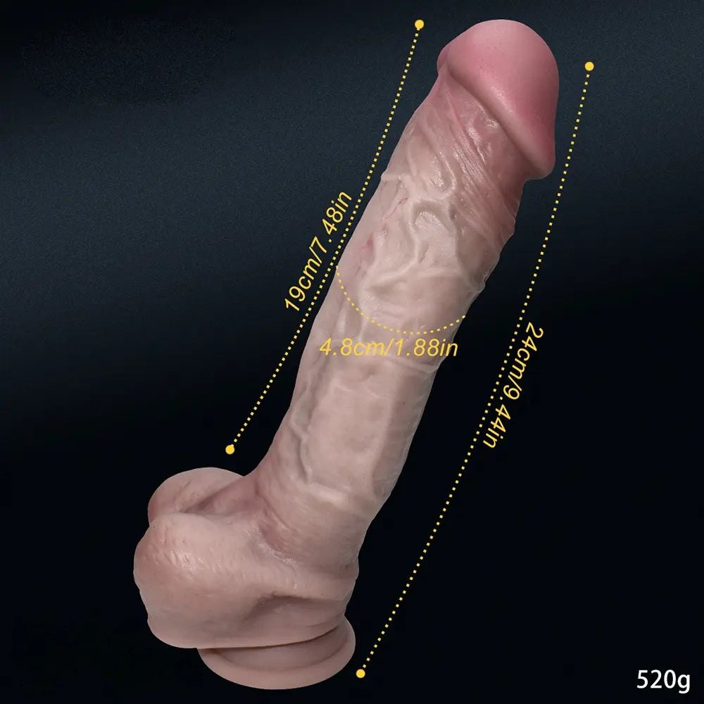 Flesh realistic silicone anal dildo, photo 5