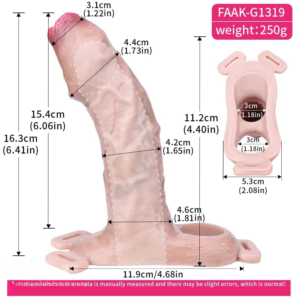 Flesh silicone realistic dildo, photo 6