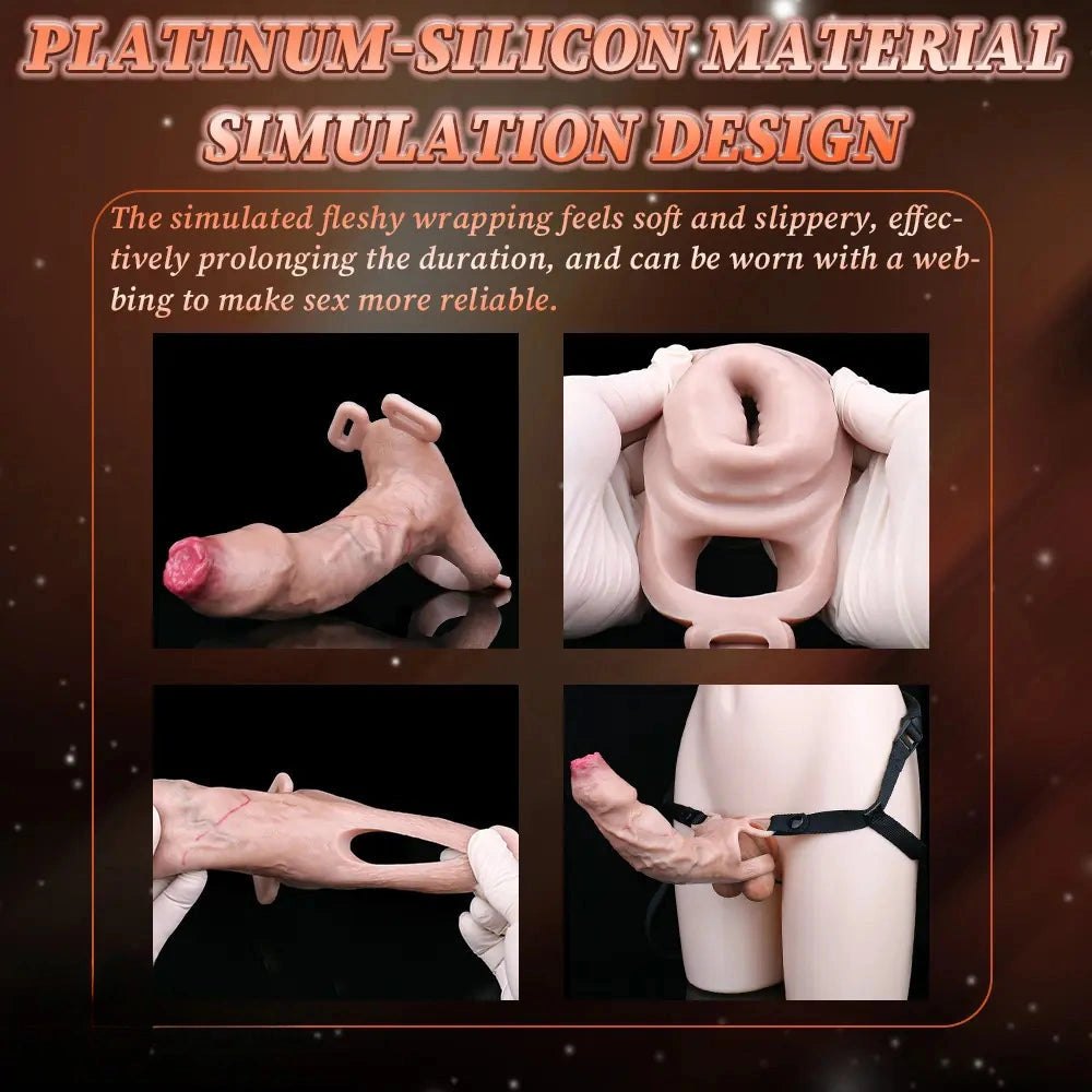 Flesh silicone realistic dildo, photo 8