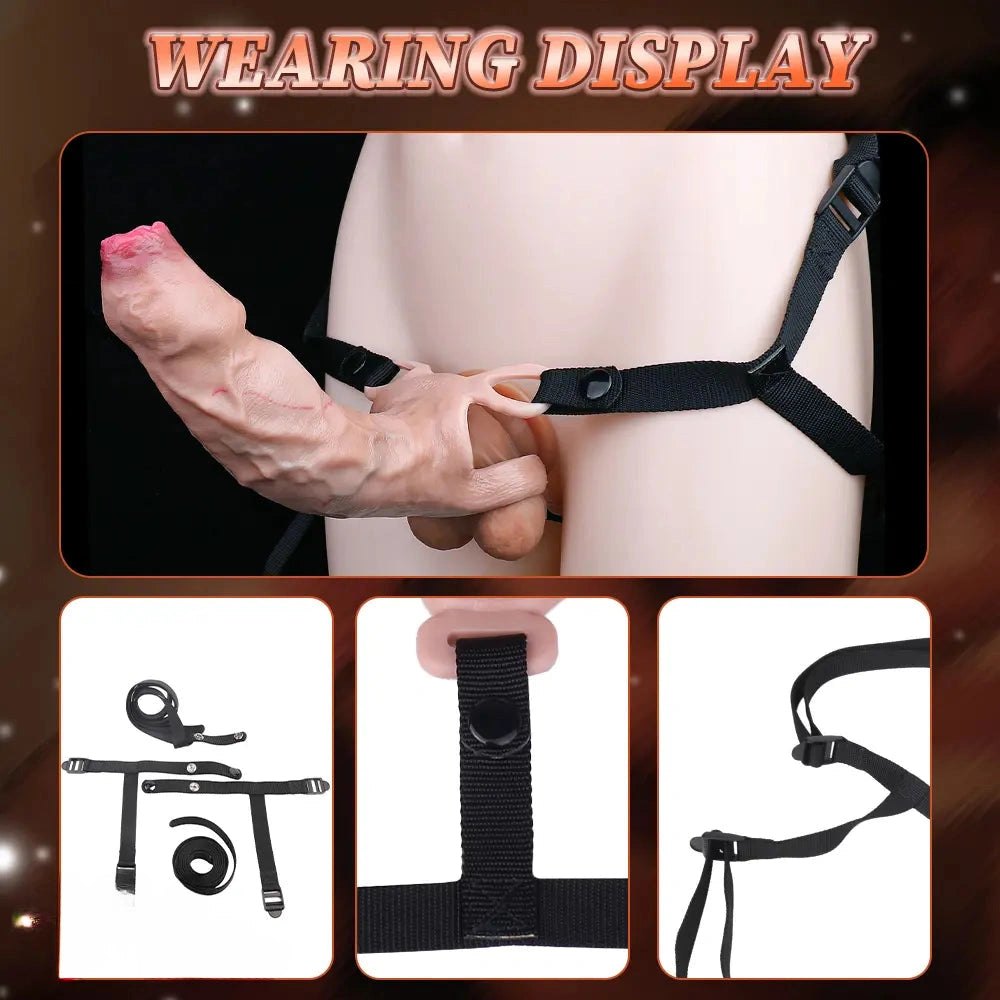 Flesh silicone realistic dildo, photo 9