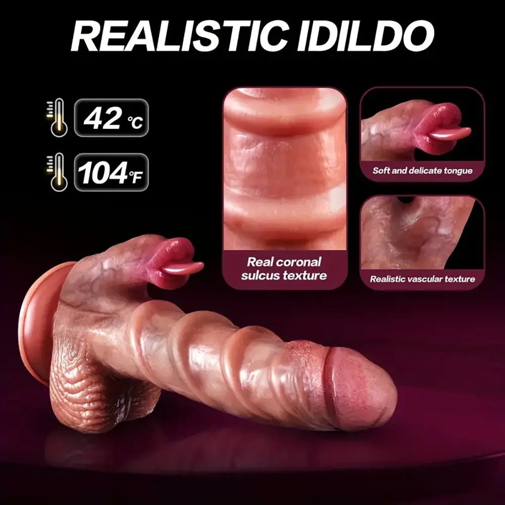 Flesh realistic silicone dildo, photo 2