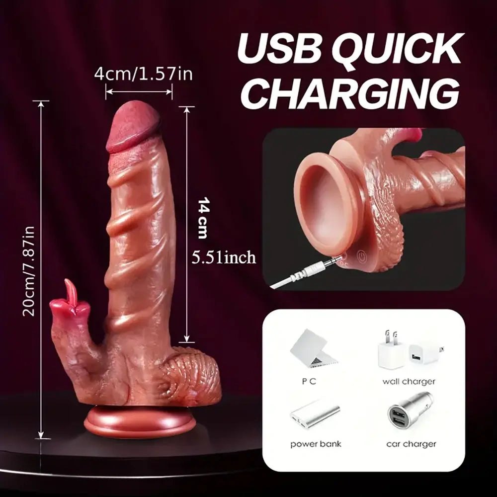 Flesh realistic silicone dildo, photo 8
