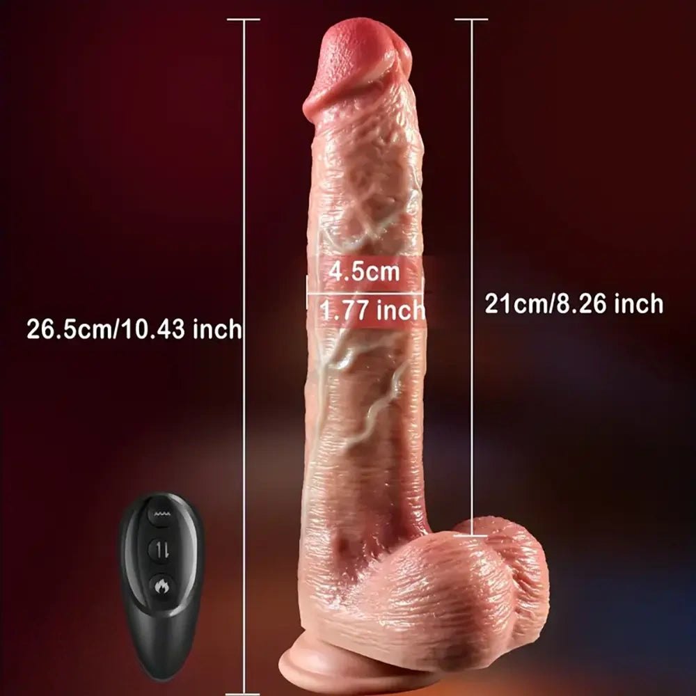 Realistic silicone dildo with veined texture, photo 8