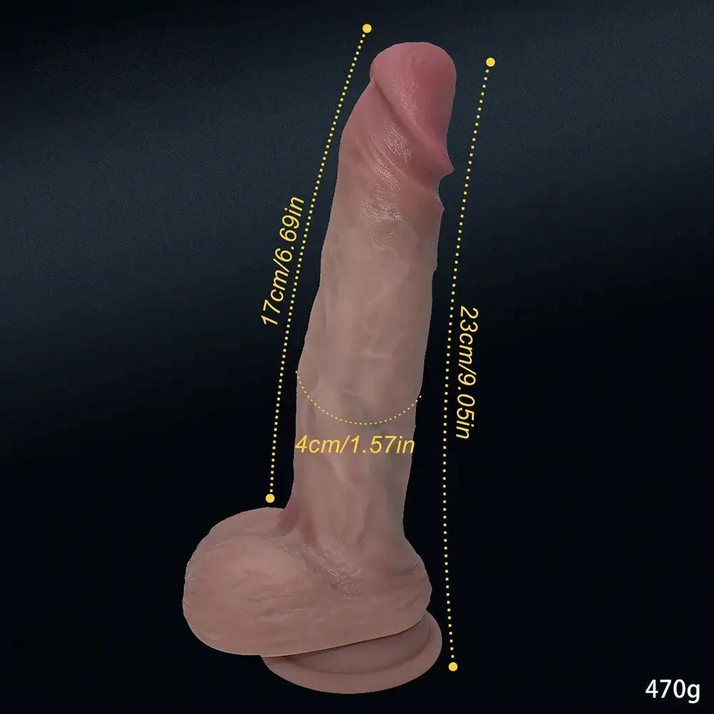 Flesh tone realistic silicone dildo, photo 10