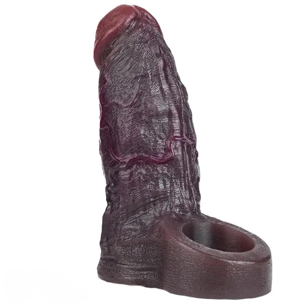 Coffee brown penis extender sleeve, photo 12