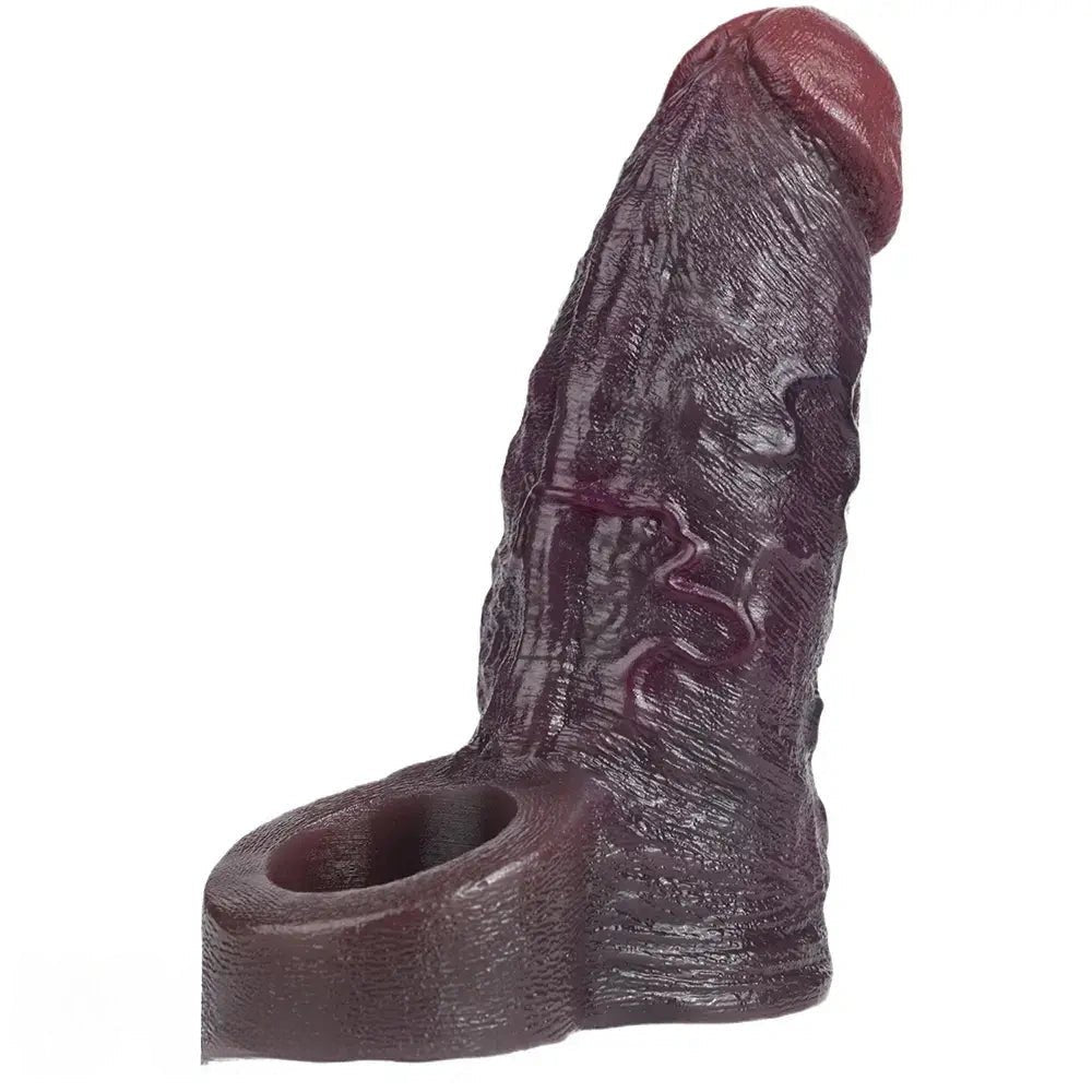 Coffee brown penis extender sleeve, photo 15