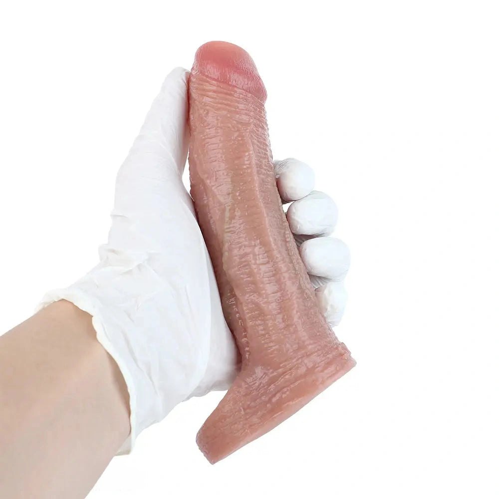 Flesh tone silicone penis sleeve, photo 10