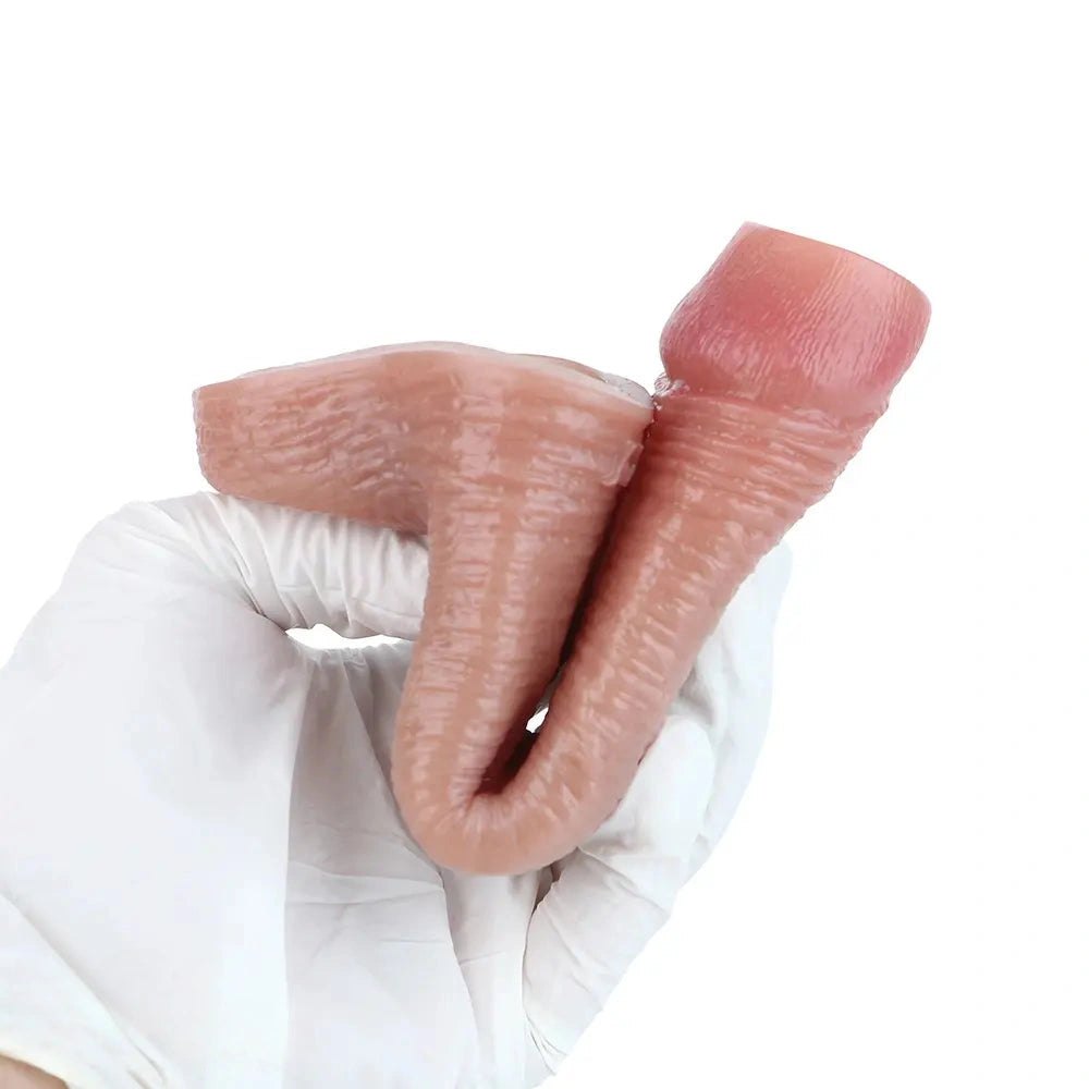 Flesh tone silicone penis sleeve, photo 14