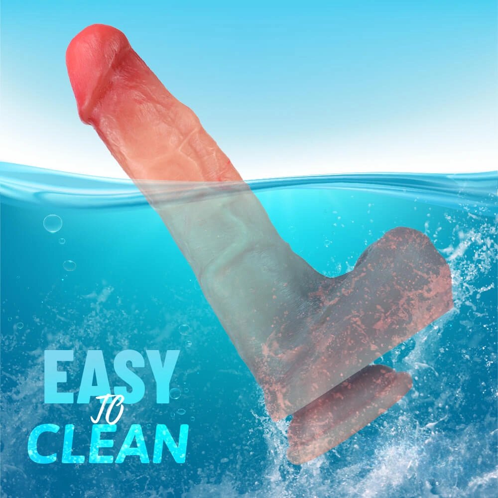 Flesh-tone veined realistic suction cup dildo, photo 11
