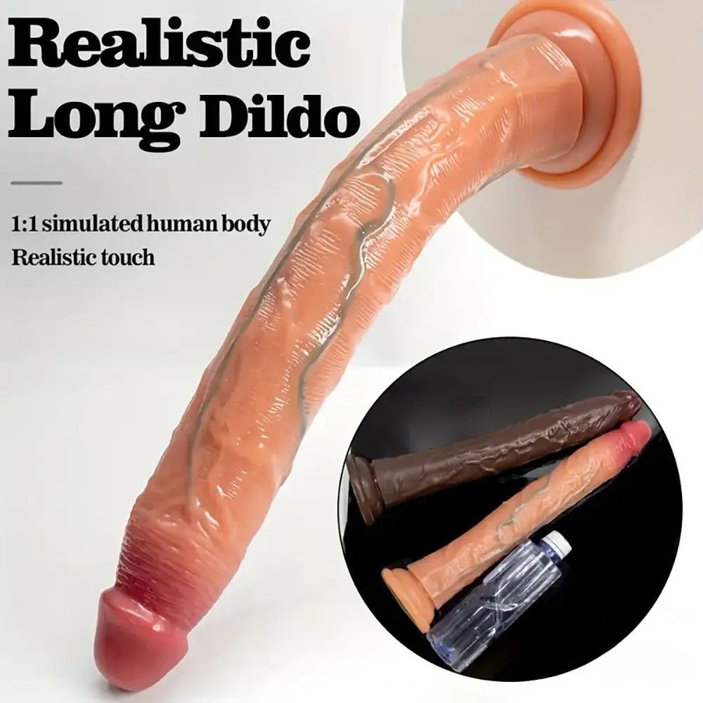 Realistic silicone suction cup dildo, photo 6