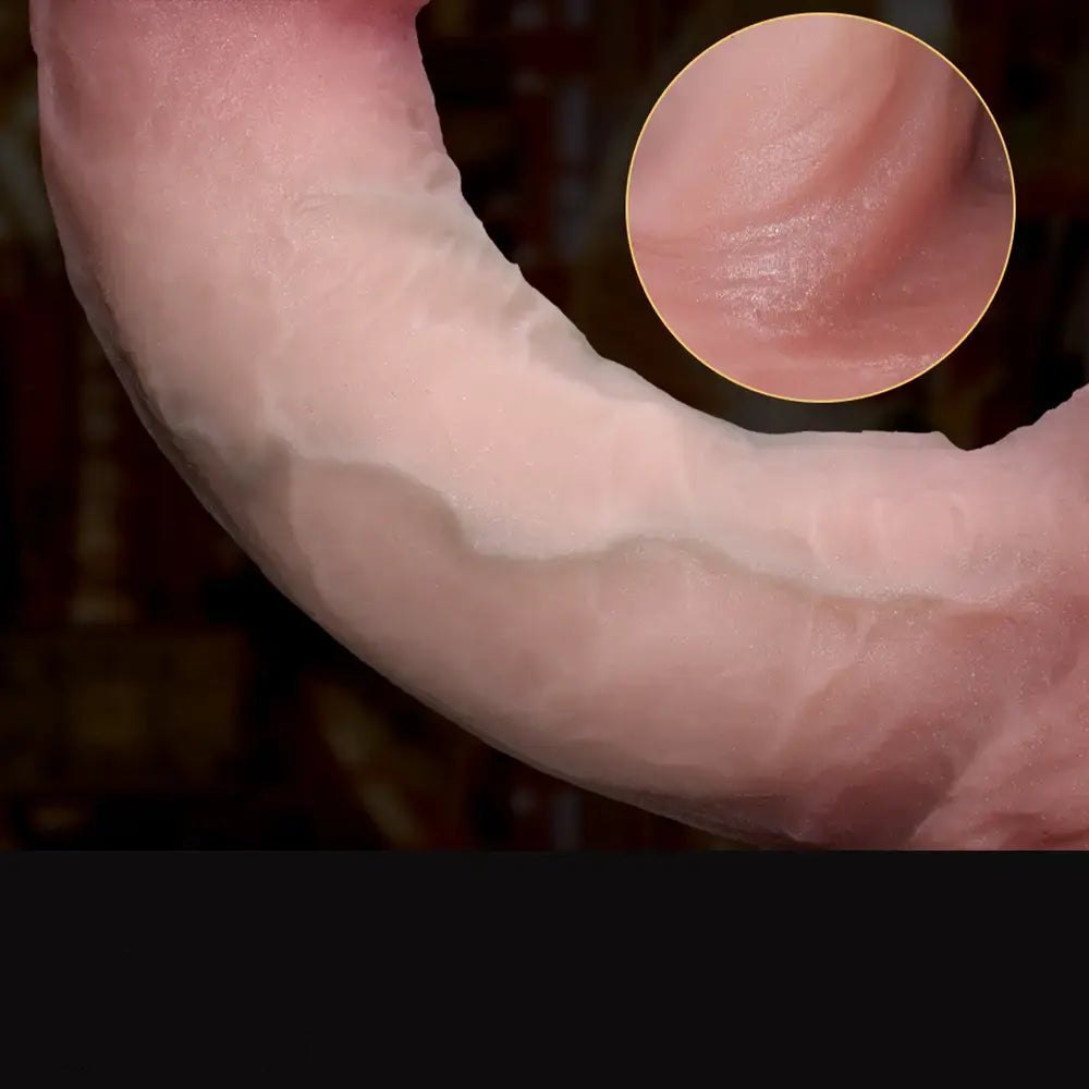 Flesh realistic silicone suction cup dildo, photo 7