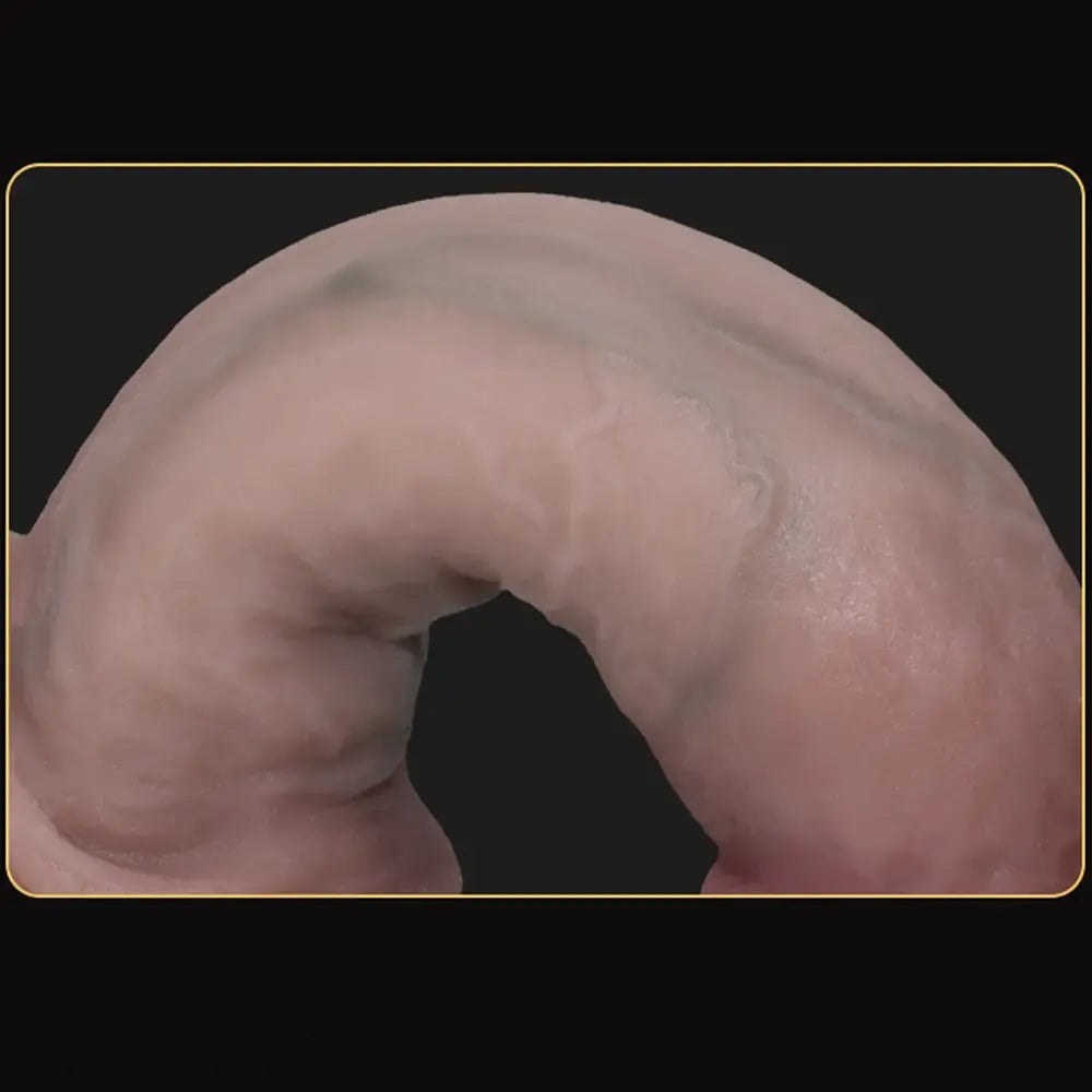 Flesh realistic silicone suction cup dildo, photo 8