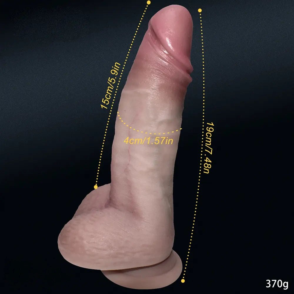 Flesh realistic silicone suction cup dildo, photo 5