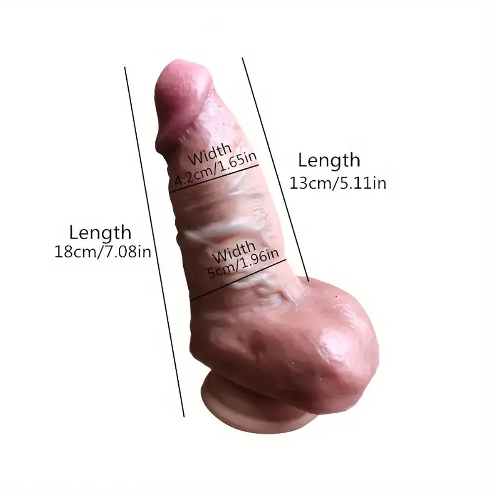 Realistic silicone suction cup dildo, photo 5