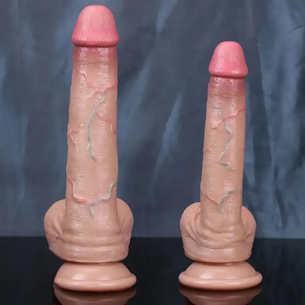 Flesh-tone suction cup dildo, photo 1