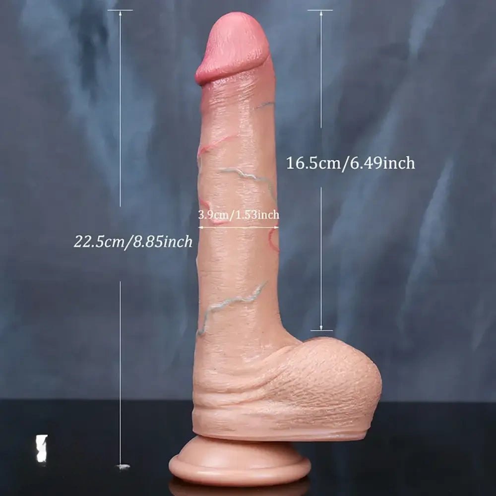 Flesh-tone suction cup dildo, photo 3