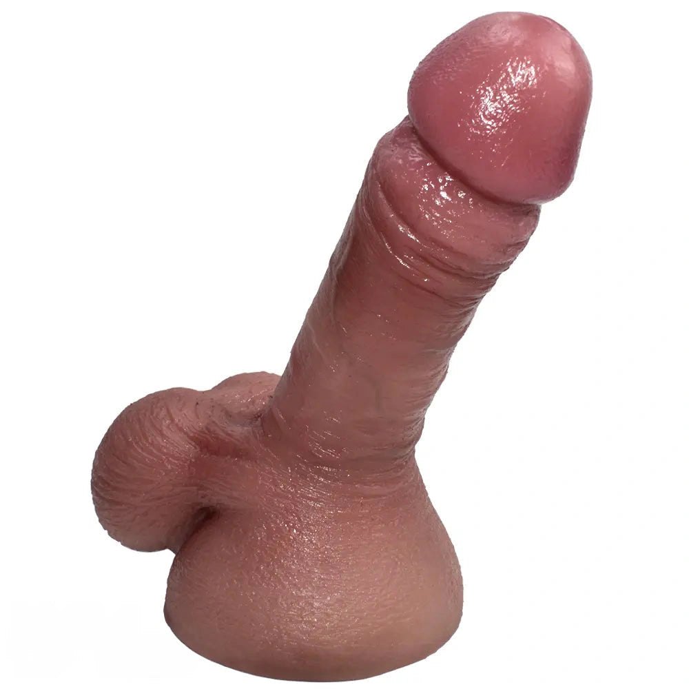 Flesh tone realistic silicone dildo, photo 3